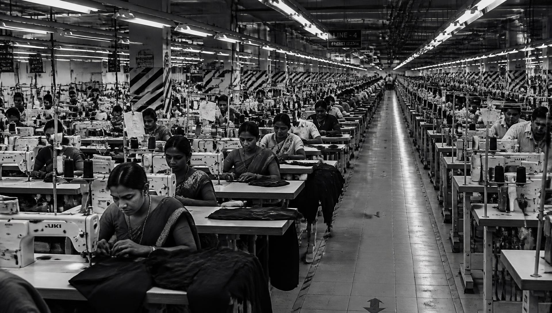 Texland Impex garment manufacturing floor in Tiruppur